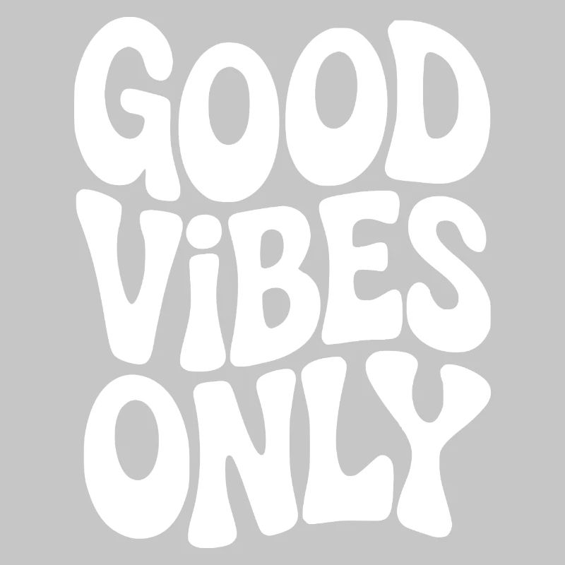 Vibing Typographie en blanc
