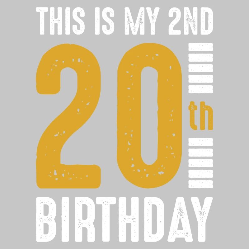 20th Birthday Bold Gold