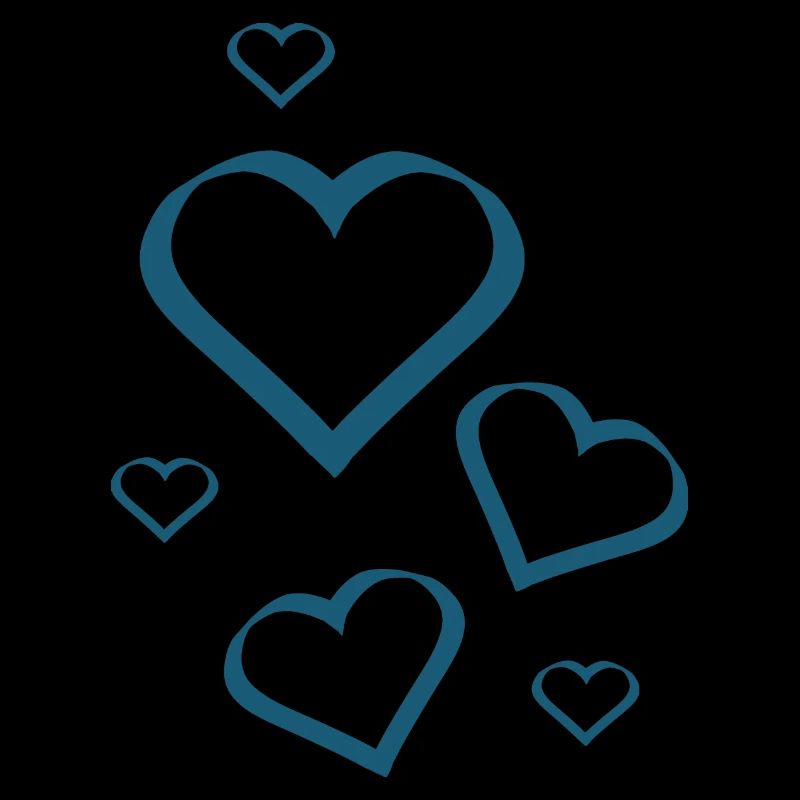 blue heart pattern heart pattern gift