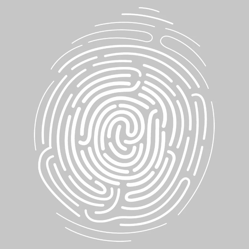 Empreinte digitale ADN pouce icône logo image