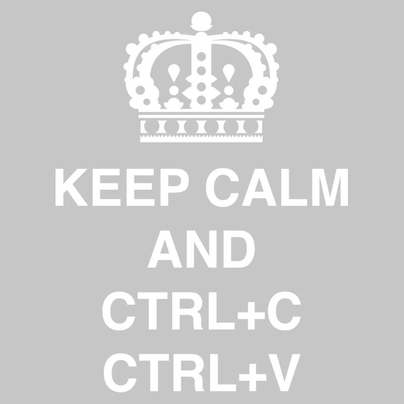 T-shirts de classe Keep calm et CTRL+C CTRL+V