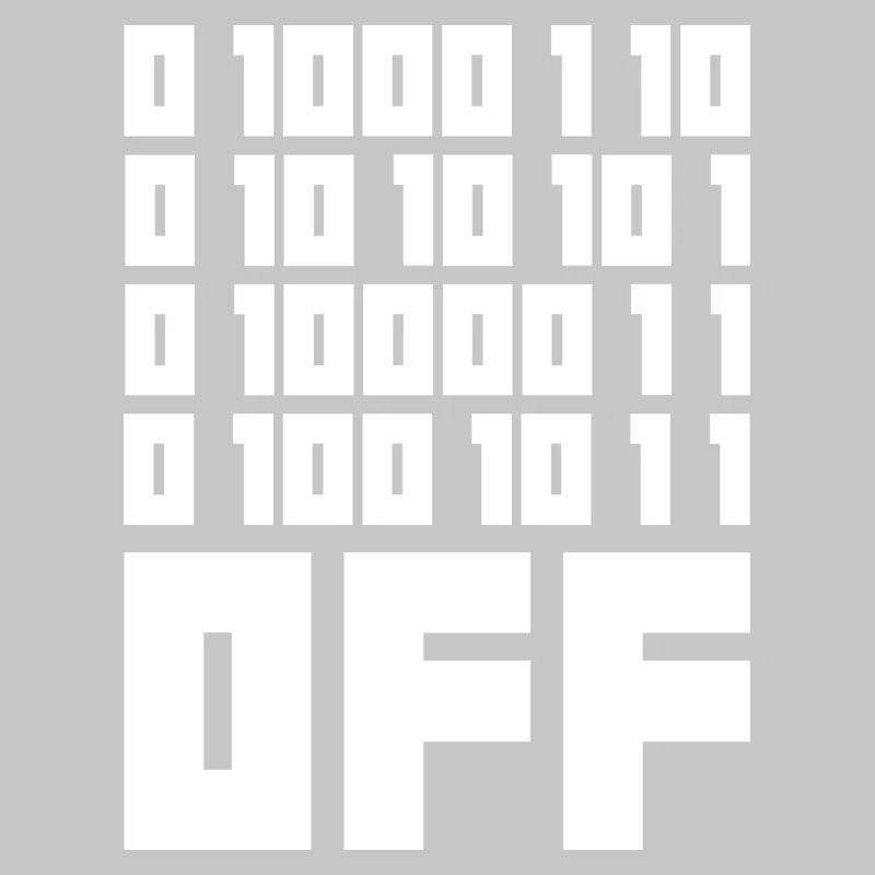 Binary Code F**k OFF – Humour Nerd & Geek Code