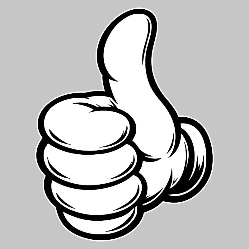 OK Comic Thumbs Up Hand Icon