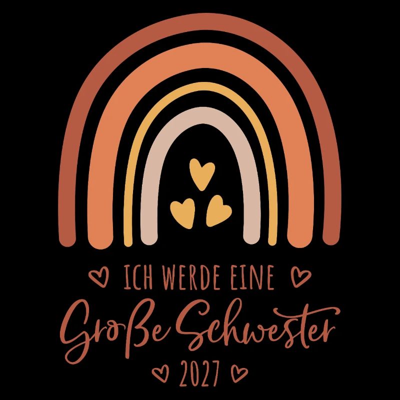 Ich werde eine Große Schwester 2027 Regenbogen