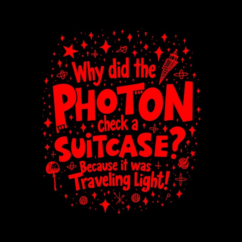 Warum hat das Photon einen Koffer eingecheckt? Lustige Physik