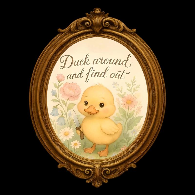 Canard aquarelle « Canard et découvre » - Meme