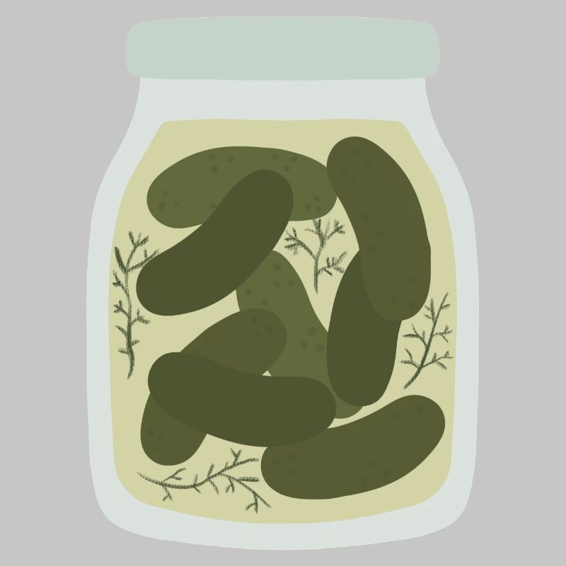 Vintage concombre cornichon pot Design