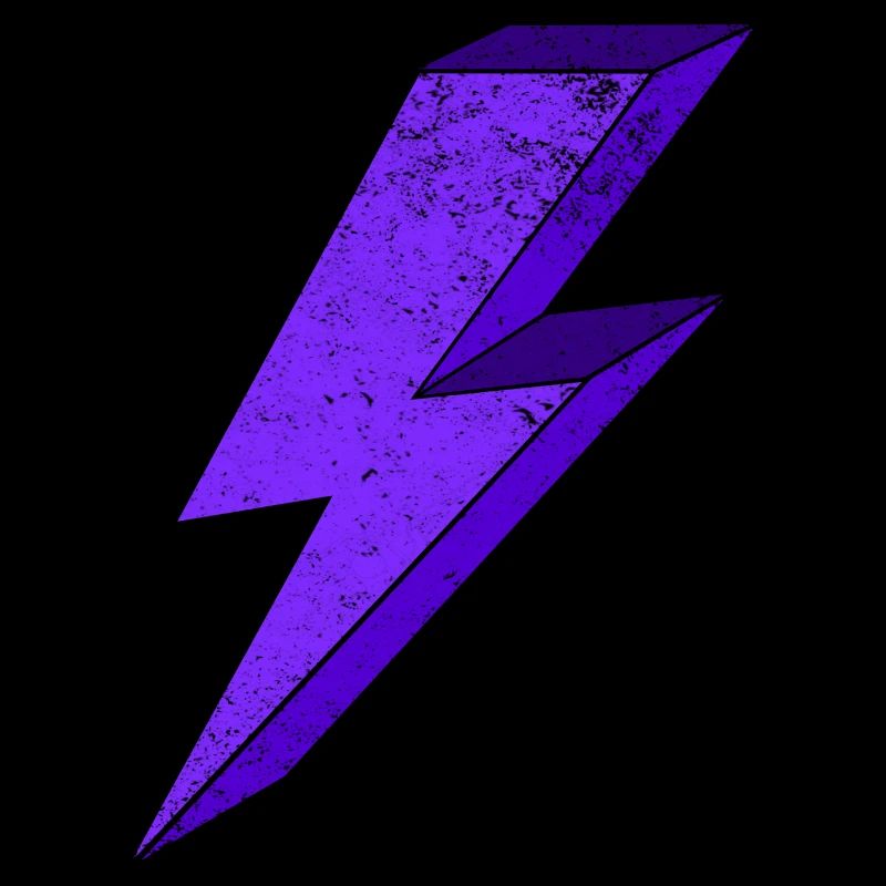 Electrifying lightning graphic for clothing 3D