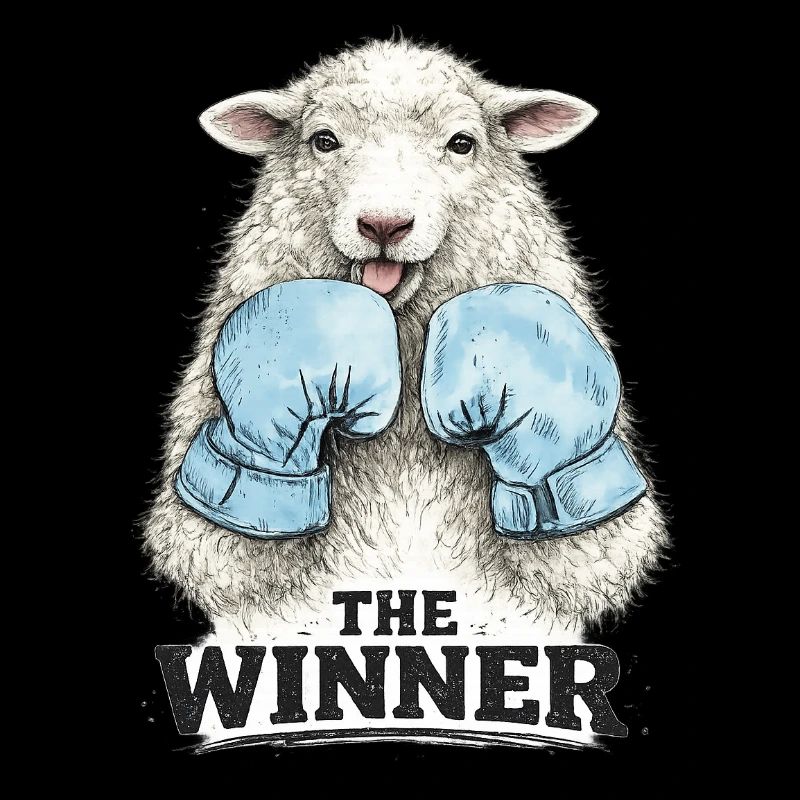 Siegerlamm im Boxring