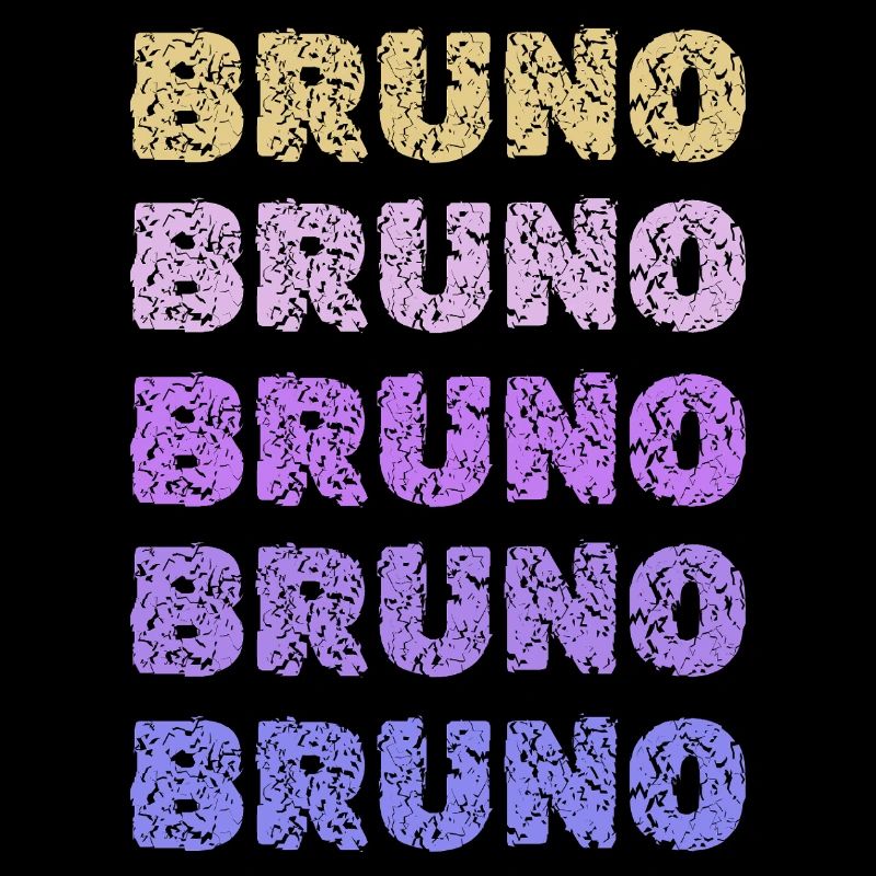 Bruno Repeated Pastel Letters