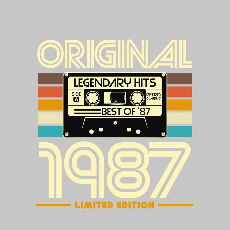 Original 1987 Hits Cassette Rétro