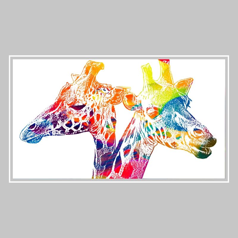 Bunte Giraffen