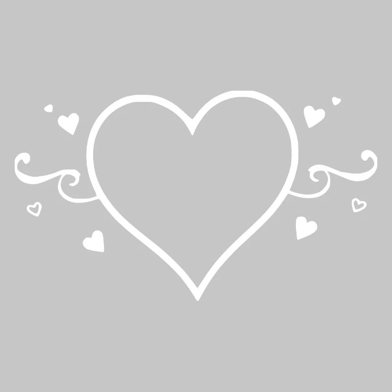 Herz weiß Valentinstag Geschenk Valentinstag