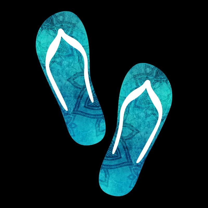 Flip flops yoga summer beach vacation