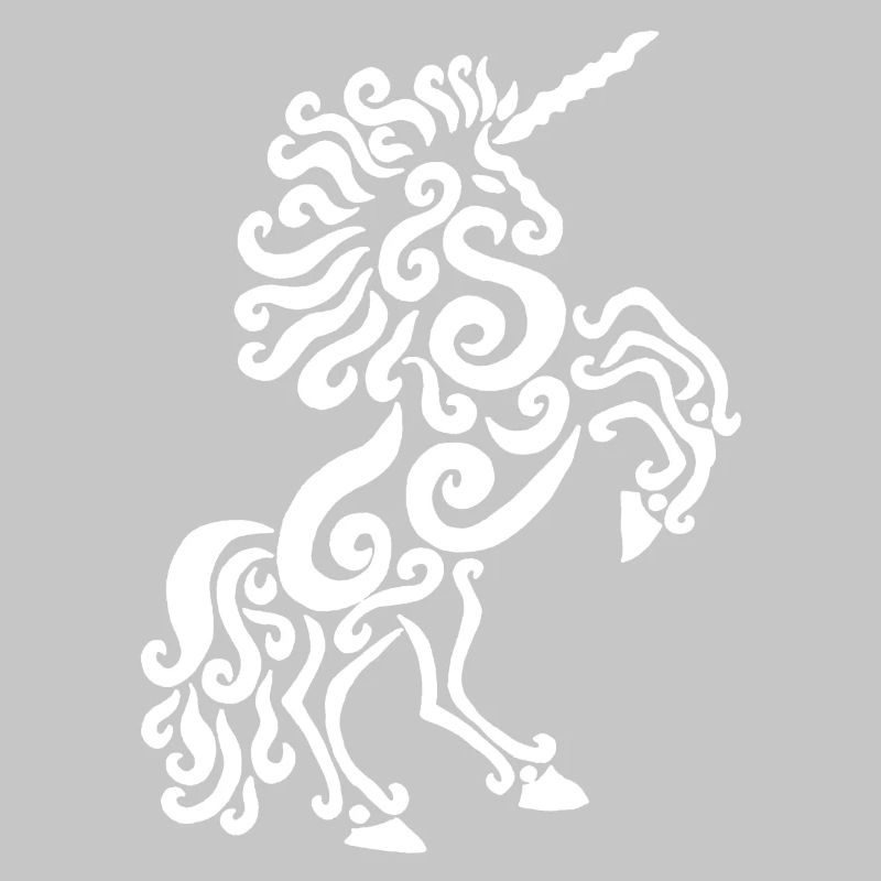 Einhorn Pferd (weiß)