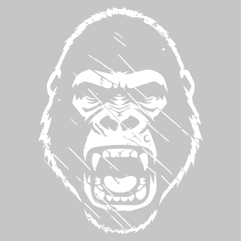 Furious Gorilla Stenchil Grunge vector_path130