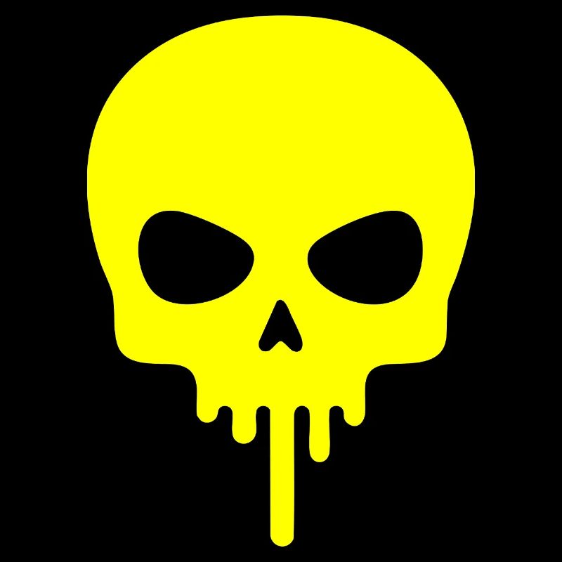 Neonschädel tropft