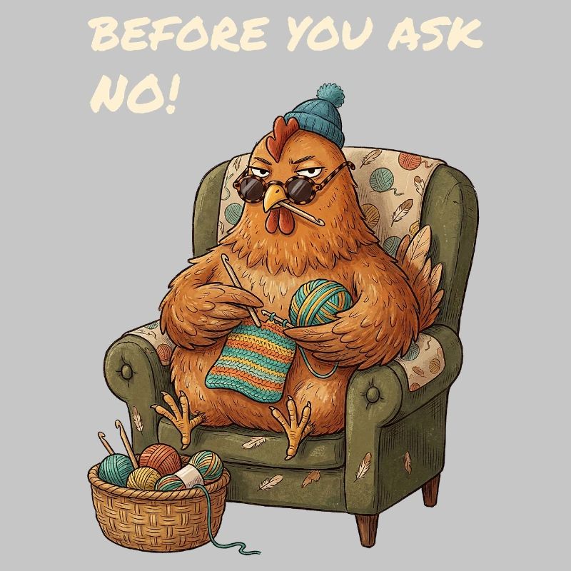 Funny Saying Chicken Crochets