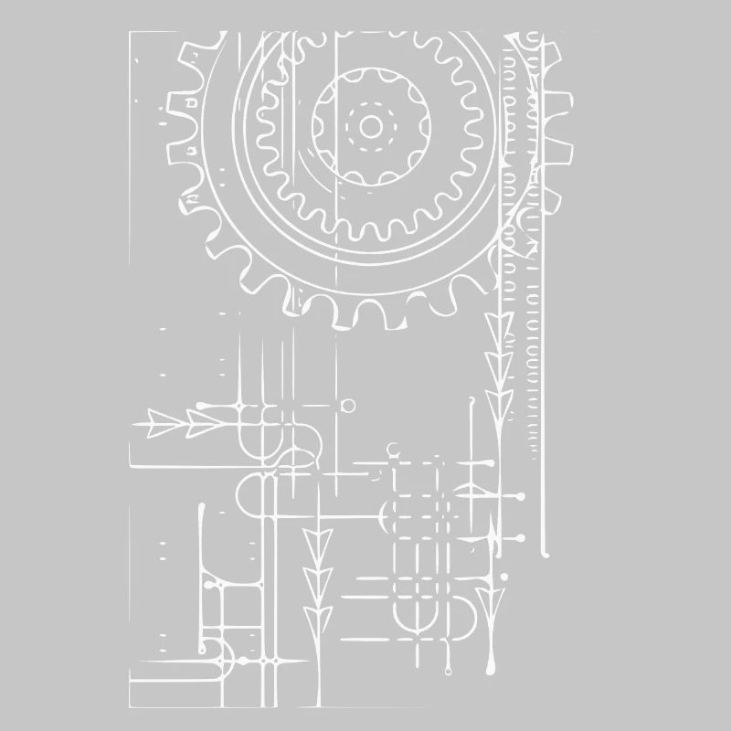 Roue engrenage (blanc)