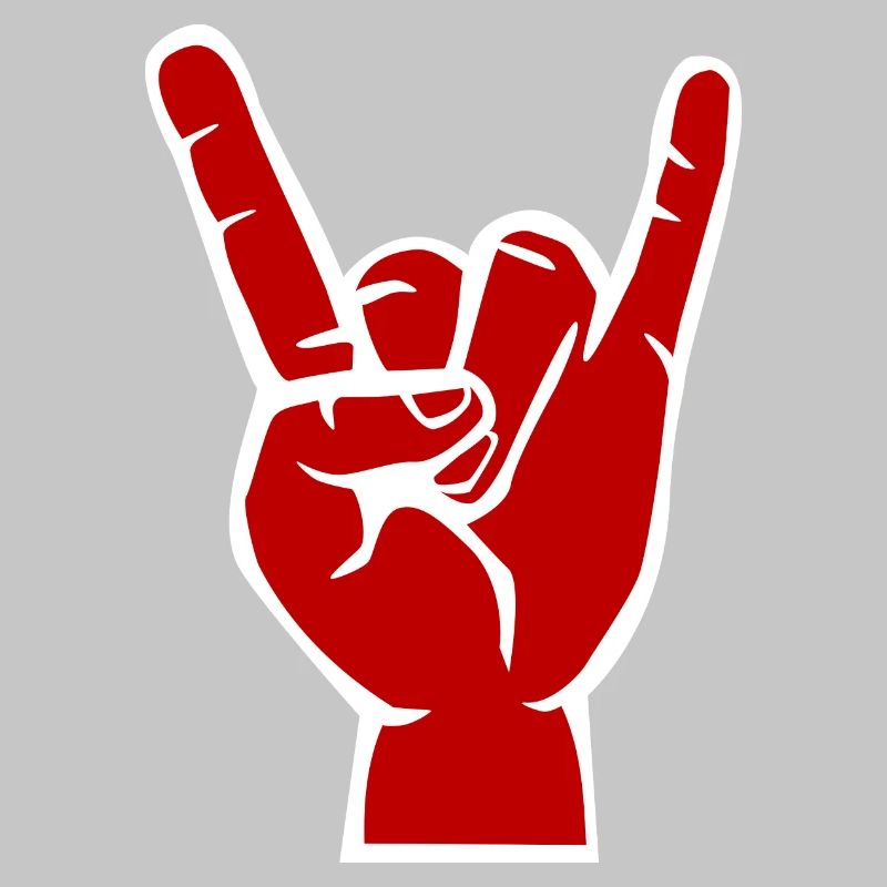 Main du diable, symbole de métal cool Devil Rock