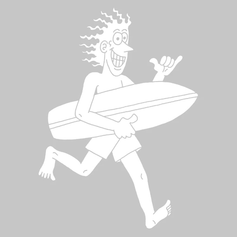 Impatient surfer (white)