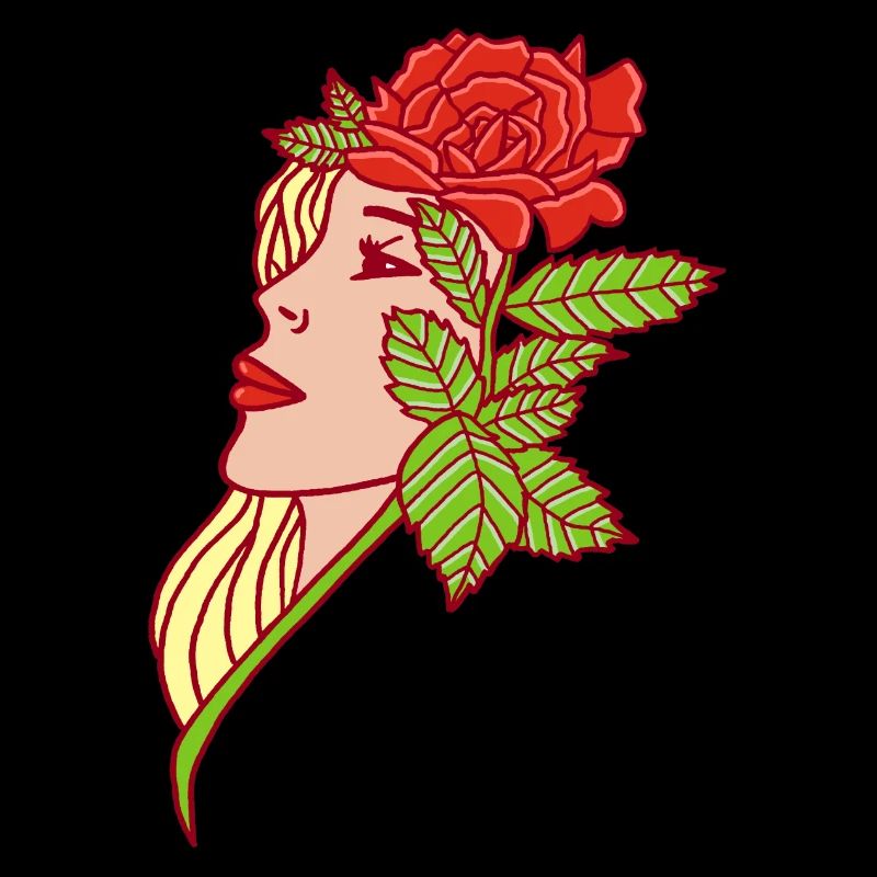La dame et la rose