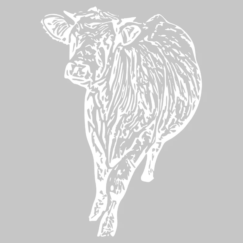 Vache Vache Blanche Vache Blanche Vaches Silhouettes