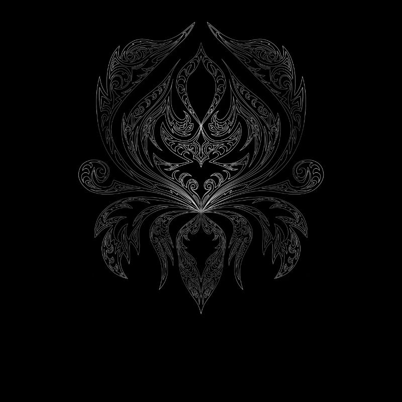 Silver Filigree Ornament Pattern