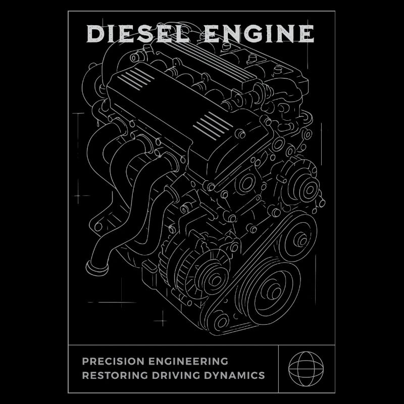 Plan de moteur diesel