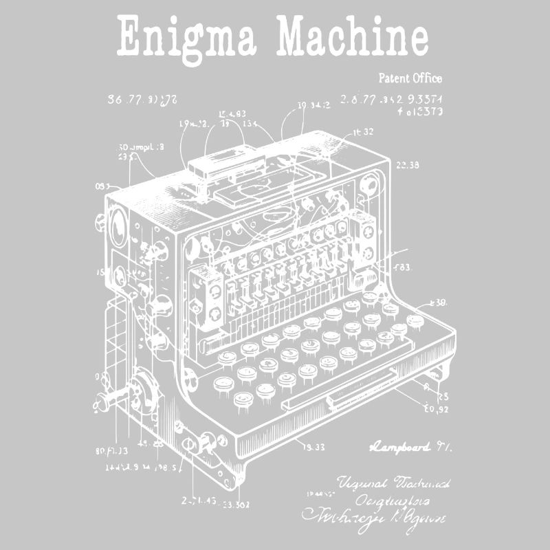 Plan de la machine Enigma