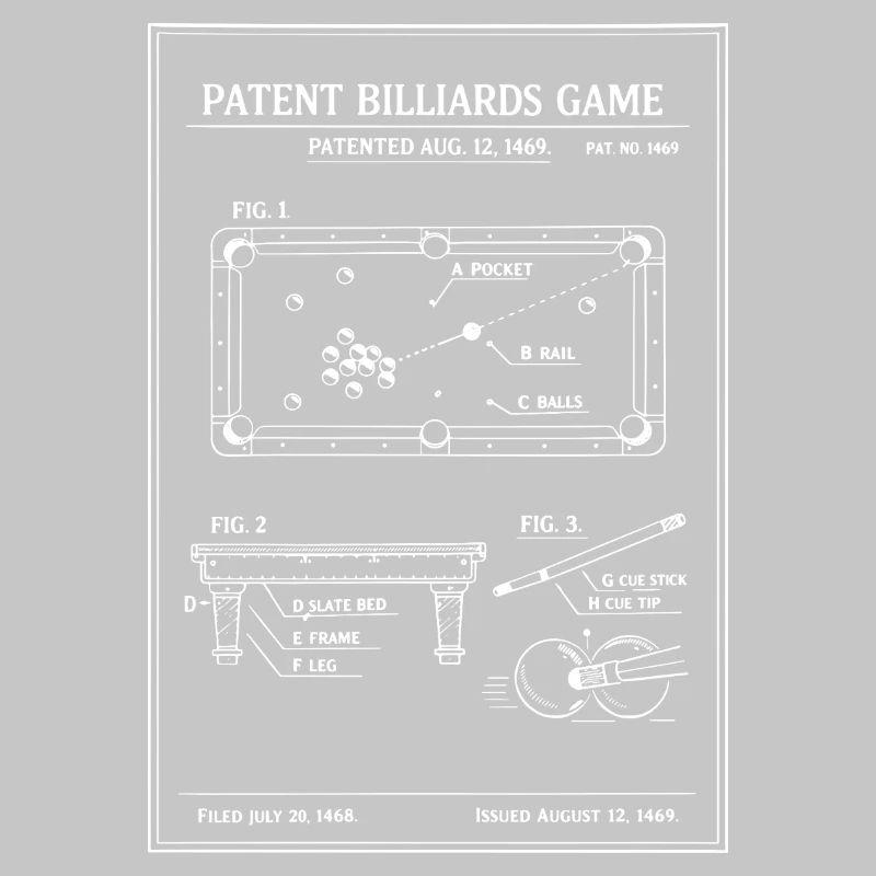 Plan du billard breveté