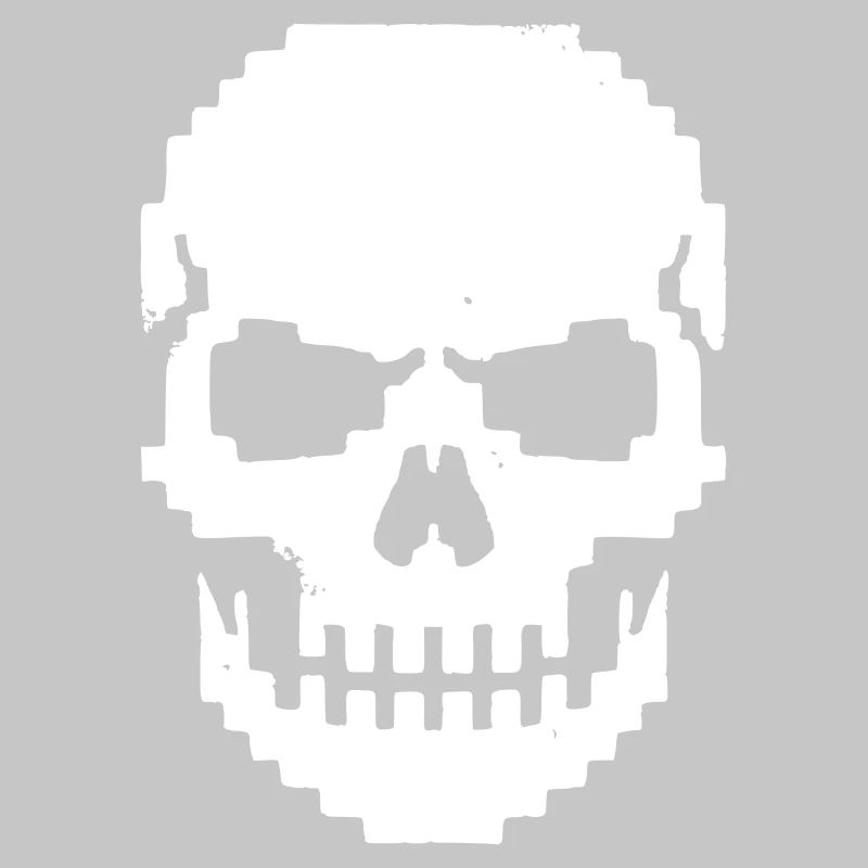 Pixel Schädel Kiefer 8-Bit