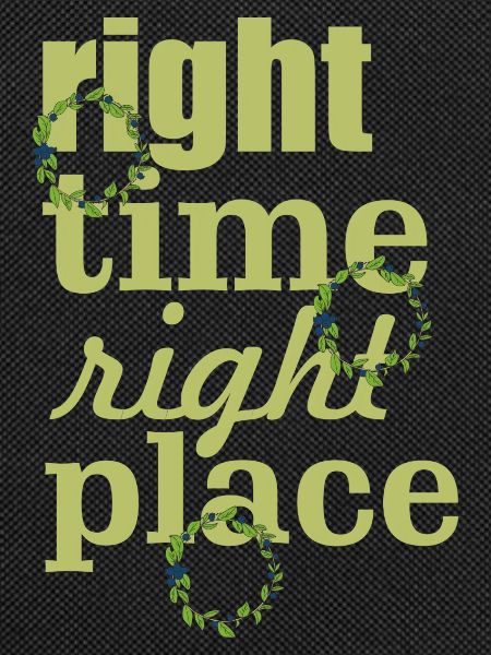 right time right place