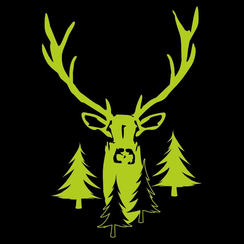 Edler Hirsch Wald - Hirsch mit Geweih