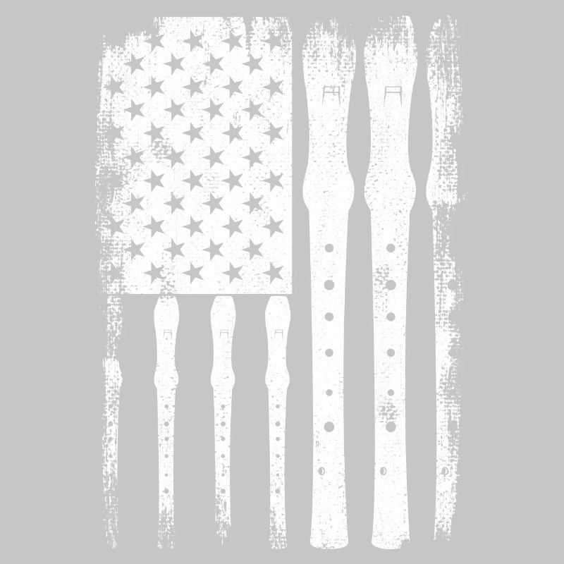 Flute U.S. Flag
