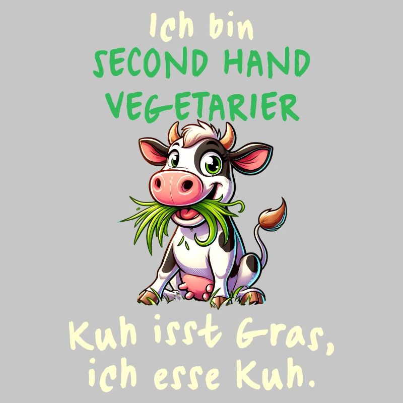 Second Hand Vegetarier – Lustiges Kuh-Design