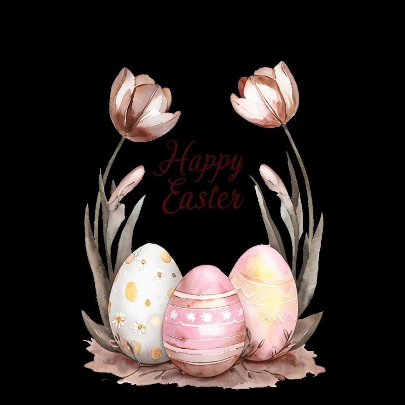 Oeufs Et Fleurs De Pâques