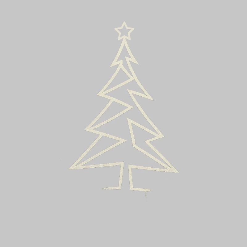 Urban Christmas Tree – Angular One-Line-Art Design