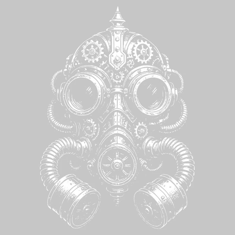 Steampunk-Gasmasken-Glyphe