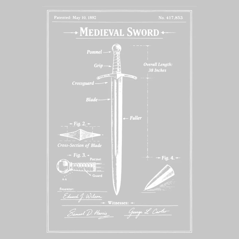 Plan d’épée médiévale