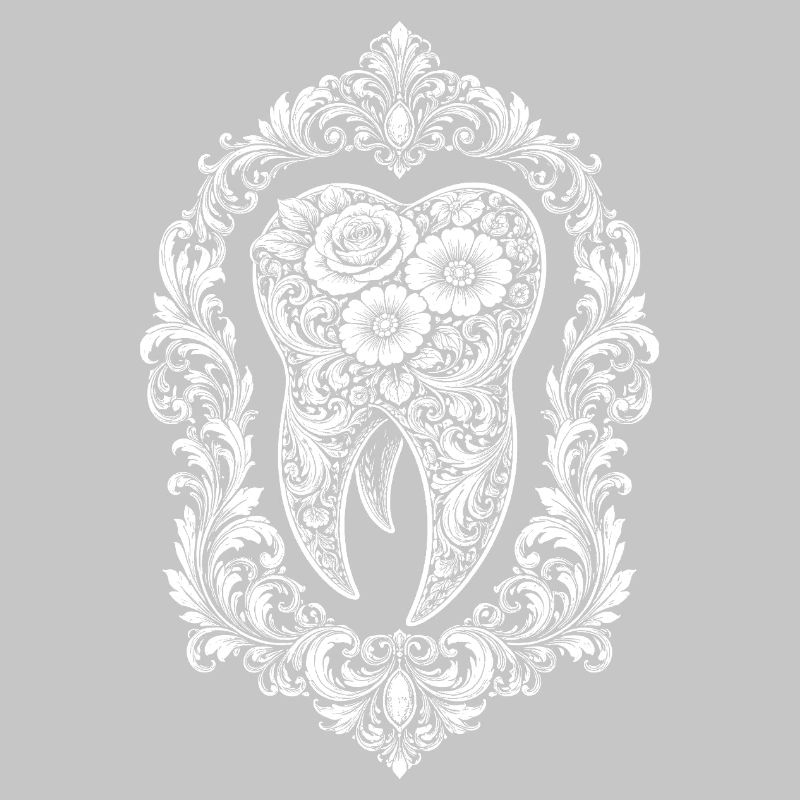 Conception baroque de dents dans le cadre