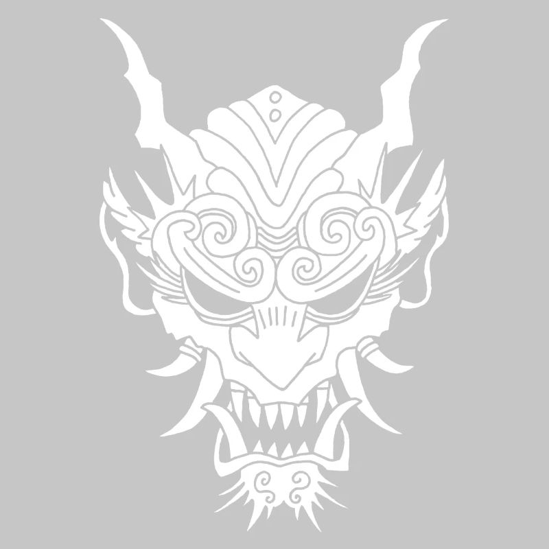 weißer Gothic-Dämon