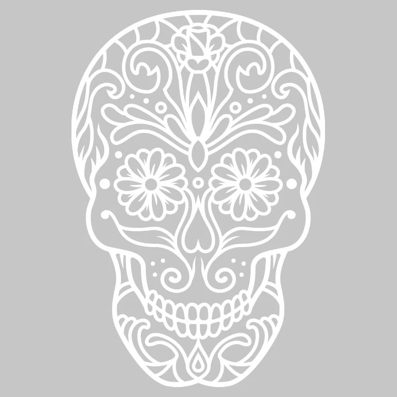 Schädel in Mandala-Optik.
