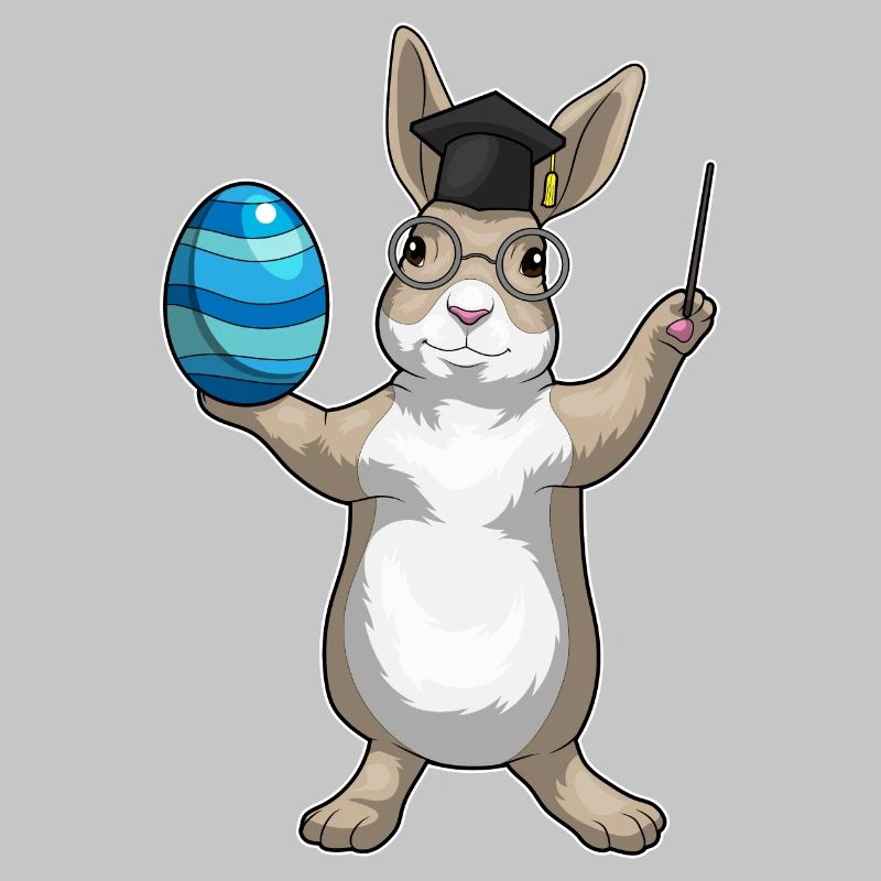 Professeur de Pâques Bunny