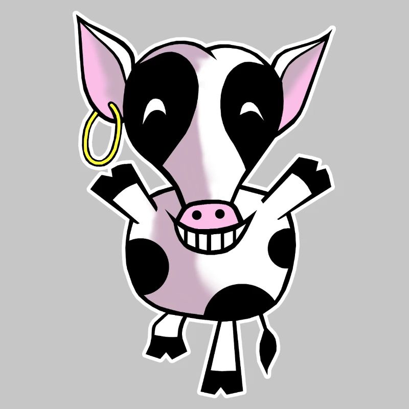 Vache heureuse