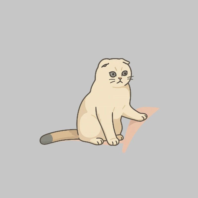 Chat mignon avec une expression mélancolique