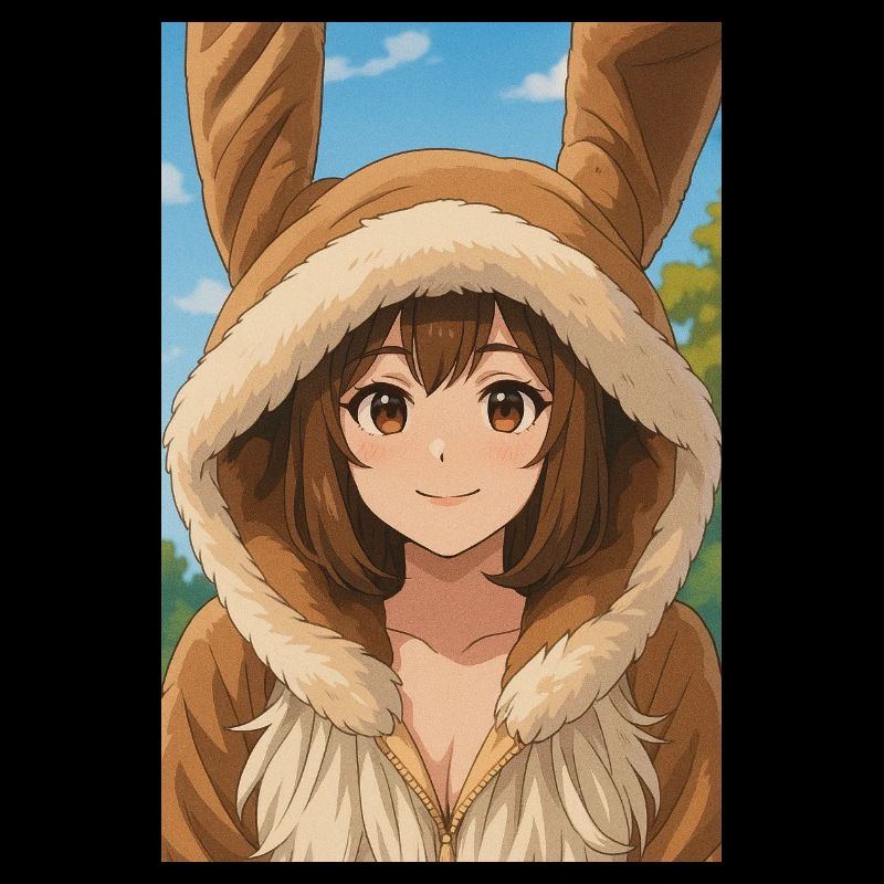 Sweat à capuche lapin Anime Charm