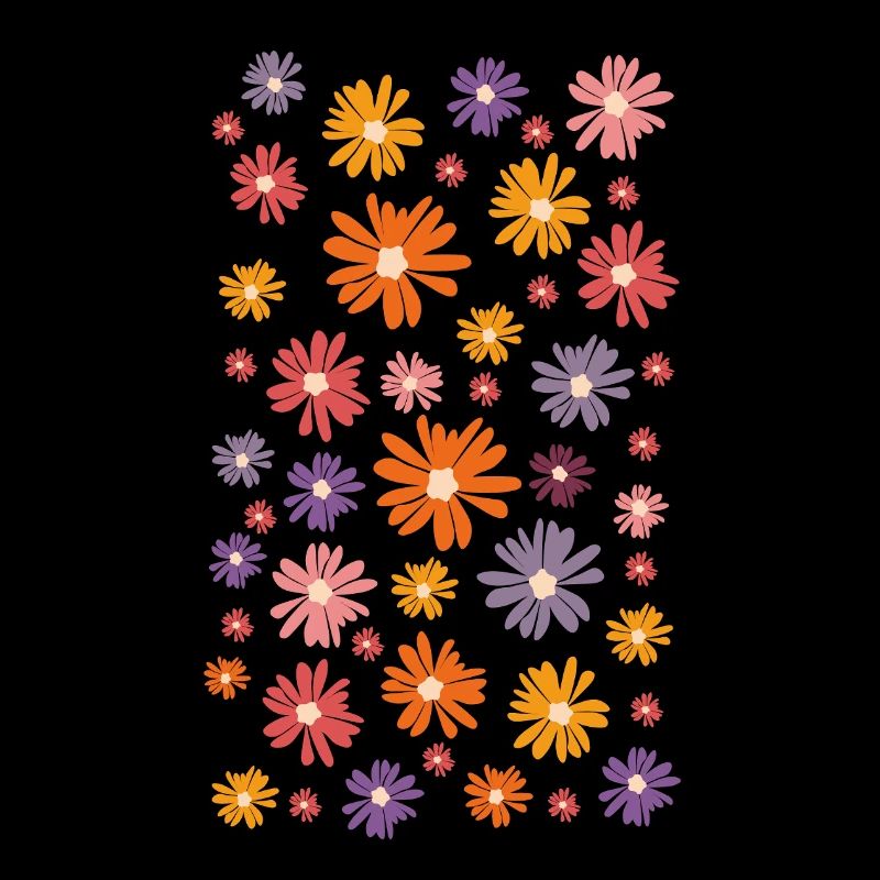 Buntes Blumenmeer - Gänseblümchen Daisy Margeriten