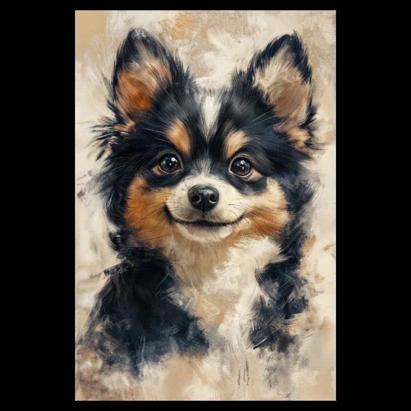 Illustration eines Hundes