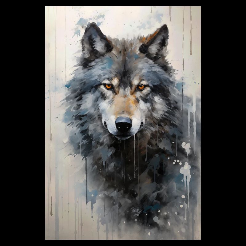 Illustration eines Wolfes